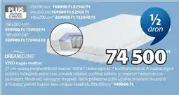 JYSK DREAMZONE VIVO rugós matrac ajánlat