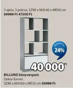 JYSK BILLUND KÖNYVESPOLC ajánlat