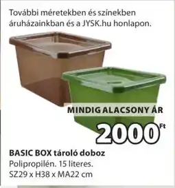 JYSK BASIC BOX tároló doboz ajánlat
