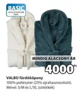 JYSK VALBO fürdőköpeny ajánlat
