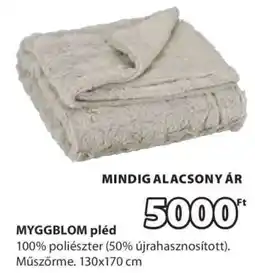 JYSK MYGGBLOM pléd ajánlat