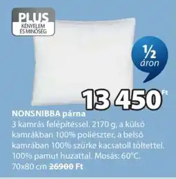 JYSK NONSNIBBA párna ajánlat