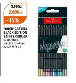Müller FABER-CASTELL BLACK EDITION SZÍNES CERUZA ajánlat