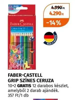 FABER-CASTELL GRIP SZÍNES CERUZA