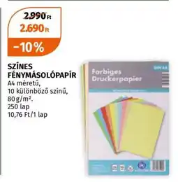 Müller SZÍNES FÉNYMÁSOLÓPAPÍR ajánlat