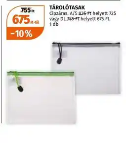 Müller TÁROLÓTASAK ajánlat