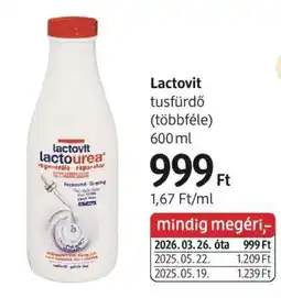 DM Lactovit tusfürdő (többféle) 600 ml ajánlat