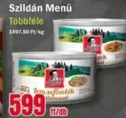 FullDiszkont Szildan Menü ajánlat