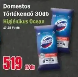 FullDiszkont Domestos Törlőkendő 30db ajánlat
