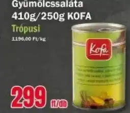 FullDiszkont Gyümölcssaláta KOFA Trópusi ajánlat