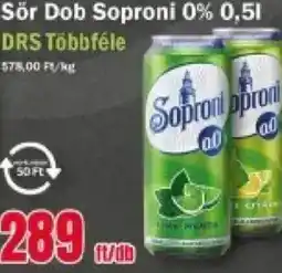 FullDiszkont Sör Dob Soproni 0% ajánlat