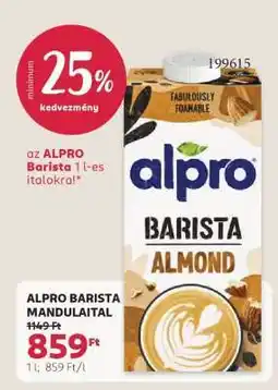 Rossmann ALPRO BARISTA MANDULAITAL ajánlat