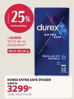 Rossmann DUREX EXTRA SAFE ÓVSZER ajánlat