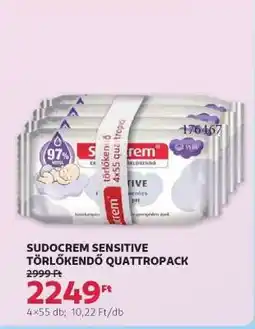 Rossmann SUDOCREM SENSITIVE TÖRLŐKENDŐ QUATTROPACK ajánlat