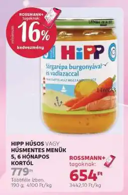Rossmann HIPP ajánlat