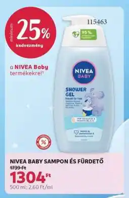 Rossmann NIVEA BABY SAMPON ÉS FÜRDETŐ ajánlat