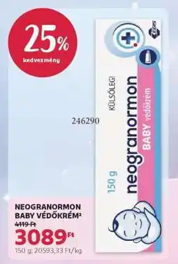 Rossmann NEOGRANORMON BABY VÉDŐKRÉM² ajánlat