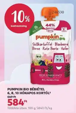 Rossmann PUMPKIN BIO BÉBIÉTEL ajánlat