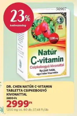 Rossmann DR. CHEN NATÚR C-VITAMIN TABLETTA CSIPKEBOGYÓ KIVONATTAL ajánlat