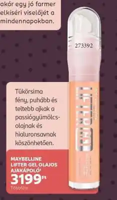 Rossmann MAYBELLINE LIFTER GEL OLAJOS AJAKÁPOLÓ ajánlat