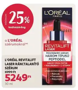 Rossmann L'ORÉAL REVITALIFT LASER RÁNCTALANÍTÓ SZÉRUM ajánlat