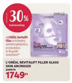 Rossmann L'ORÉAL REVITALIFT FILLER GLASS SKIN ARCMASZK ajánlat