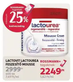 Rossmann LACTOVIT LACTOUREA FESZESÍTŐ MOUSSE ajánlat