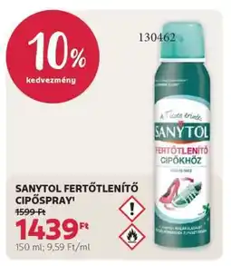 Rossmann SANYTOL FERTŐTLENÍTŐ CIPŐSPRAY ajánlat