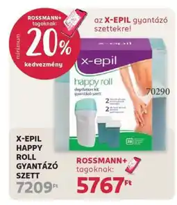 Rossmann X-EPIL HAPPY ROLL GYANTÁZÓ SZETT ajánlat