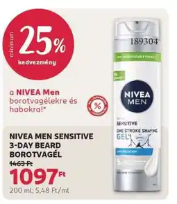 Rossmann NIVEA MEN SENSITIVE 3-DAY BEARD BOROTVAGÉL ajánlat
