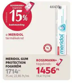 Rossmann MERIDOL GUM PROTECTION FOGKRÉM ajánlat