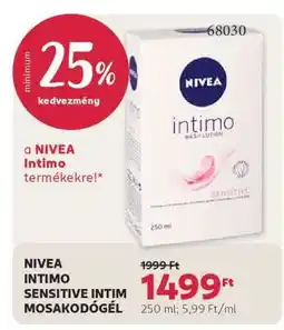 Rossmann NIVEA Intimo Sensitive intim mosakodógél ajánlat