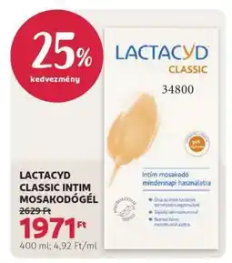 Rossmann LACTACYD CLASSIC INTIM MOSAKODÓGÉL ajánlat