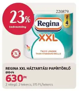 Rossmann REGINA XXL HÁZTARTÁSI PAPÍRTÖRLŐ ajánlat