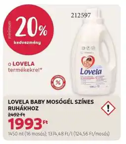 Rossmann LOVELA BABY MOSÓGÉL SZÍNES RUHÁKHOZ ajánlat