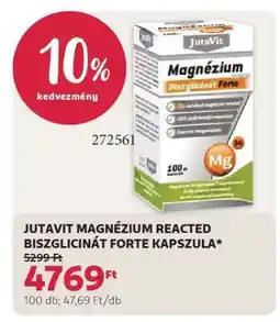 Rossmann JUTAVIT MAGNÉZIUM REACTED BISZGLICINÁT FORTE KAPSZULA ajánlat