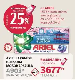 Rossmann ARIEL JAPANESE BLOSSOM MOSÓKAPSZULA ajánlat