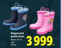 Lidl Kisgyermek gumicsizma ajánlat