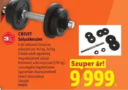 Lidl CRIVIT Súlyzókészlet ajánlat