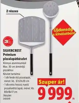 Lidl SILVERCREST Prémium pizzalapátkészlet ajánlat