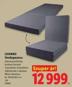 Lidl Livarno Vendégmatrac ajánlat