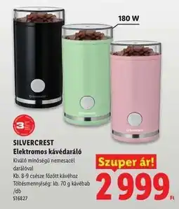 Lidl SilverCrest Elektromos kávédaráló ajánlat