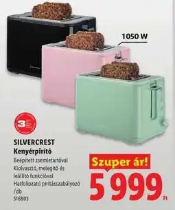 Lidl SILVERCREST Kenyérpirító ajánlat