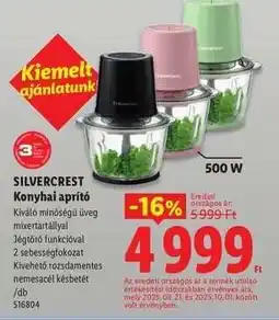 Lidl SILVERCREST Konyhai aprító ajánlat