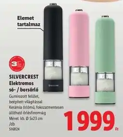 Lidl SILVERCREST Elektromos só- / borsőrlő ajánlat