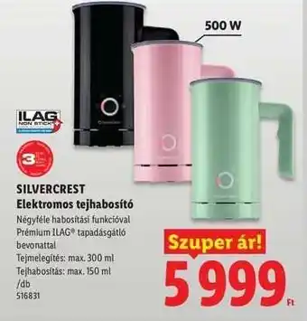SILVERCREST Elektromos tejhabosító