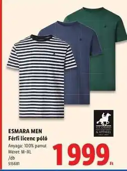 Lidl ESMARA MEN ajánlat
