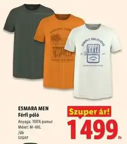 Lidl ESMARA MEN ajánlat