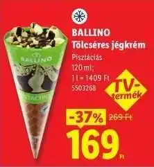 Lidl BALLINO Tölcséres jégkrém ajánlat