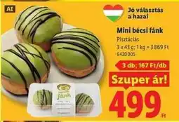 Lidl Mini bécsi fánk ajánlat